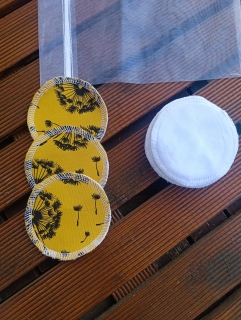 Odličovací tamponky - pampelišky na žluté